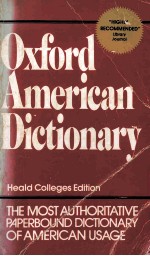 OXFORD AMERICAN DICTIONARY