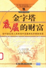 金字塔底层的财富  在40多亿穷人的市场中发掘商机并根除贫困