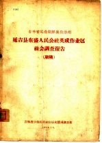 吉林省延边朝鲜族自治州 延吉县东盛人民公社英成作业区社会调查报告 初稿