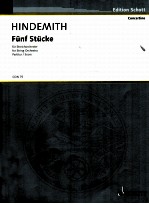 Fünf stücke for String orchestra opus 44/4 score CON 75