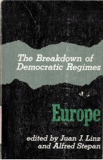 THE BREAKDOWN OF DEMOCRATIC REGIMES EUROPE