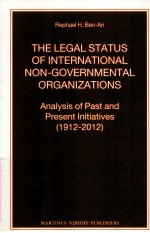 THE LEGAL STATUS OF INTERNATIONAL NON-GOVERNMENTAL ORGANIZATIONS ANALYSIS OF PAST AND PRESENT INITI