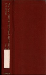 THE LAW OF INTERNATIONAL INSTITUTIONS THIRD EDITION