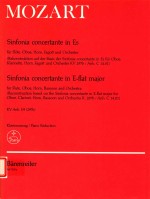 sinfonia concertante in e-flat major for flute oboe horn bassoon orchestra ba71371A