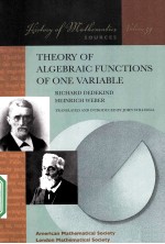 Theory of algebraic functions of one variable