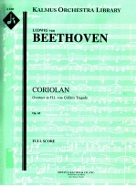 Coriolan Overture to H.J.von Collin's Tragedy Op.62 full score A 1265