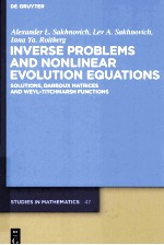 Inverse Problems and Nonlinear Evolution Equations:Solutions