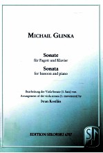 sonata for bassoon and piano Edition Sikorski 1687