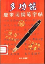 多功能唐宋词钢笔字帖