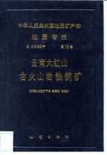 中华人民共和国地质矿产部地质专报  4  矿床与矿产  第15号  云南大红山古火山岩铁铜矿