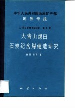 中华人民共和国地质矿产部地质专报  3  岩石、矿物、地球化学  第9号  大山青煤田石炭纪含煤建造研究