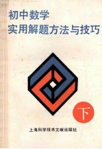 初中数学实用解题方法与技巧 下