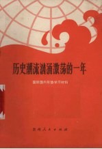 历史潮流汹涌激荡的一年 国际国内形势学习材料