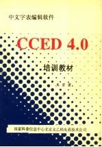 中文字表编辑软件CCED 4.0培训教材