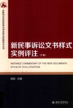 新民事诉讼文书样式实例评注   下卷