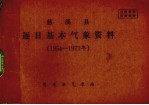 慈溪县逐日基本气象资料 1954-1977年