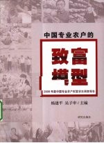 2009年度中国专业农户财富状况调查报告 中国专业农户的致富模型