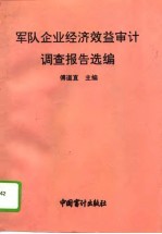 军队企业经济效益审计调查报告选编