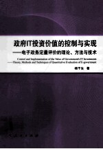 政府IT投资价值的控制与实现  电子政府定量评价的理论、方法与技术