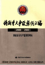 特别重大事故案例汇编 2000-2003