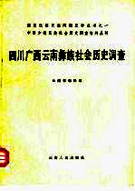 四川广西云南彝族社会历史调查