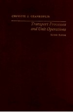 TRANSPORT PROCESSES AND UNIT OPERATIONS SECOND EDRTION