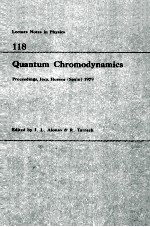 Lecture Notes in Physics 118:Quantum Chromodynamics