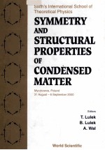 SYMMETRY AND STRUCTURAL PROPERTIES OF CONDENSED MATTER