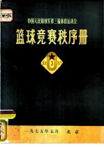 中国人民解放军第三届体育运动会篮球竞赛秩序册