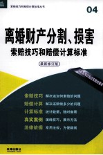 离婚财产分割、损害索赔技巧和赔偿计算标准 最新修订版