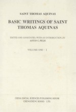 SAINT THOMAS AQUINAS BASIC WRITINGS OF SAINT THOMAS AQUINAS VOLUME ONE-1