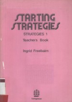 STARTING STRATEGIES STRATEGIES 1