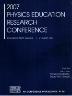 2007 PHYSICS EDUCATION RESEARCH CONFERENCE