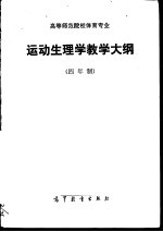 高等师范院校体育专业运动生理学教学大纲 四年制