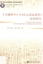 《天盛律令》与《庆元条法事类》比较研究