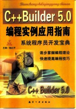 C++Builder 5.0编程实例应用指南 系统程序员开发宝典