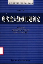 刑法重大疑难问题研究