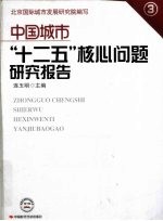 中国城市“十二五”核心问题研究报告 3