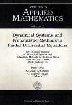 Lectures In Applied Mathematics Volume 31 Dynamical Systems And Probabilistic Methods In Partial Dif