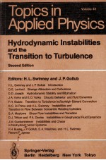 HYDRODYNAMIC INSTABILITIES AND THE TRANSITION TO TURBULENCE SECOND EDITION