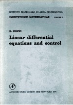 Institutiones Mathematicae Volume I Linear Differential Equations And Control