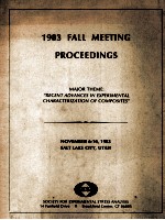 1983 FALL MEETING PROCEEDINGS