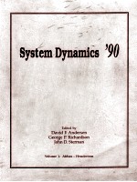 SYSTEM DYNAMICS'90 WOLUME 1:ABBAS-HENDERSON