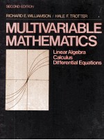 MULTIVARIABLE MATHEMATICS LINEAR ALGEBRA CALCULUS DIFFERENTIAL EQUATIONS SECOND EDITION