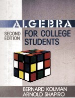 ALGEBRA FOR COLLEGE STUDENTS SECOND EDITION