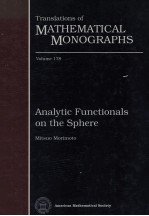 Translations of Mathematical Monographs Volume 178 Analytic Functionals on The Sphere