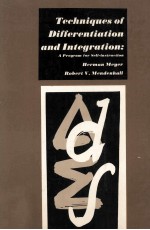 TECHNIQUES OF DIFFERENTIATION AND INTEGRATION:A PROGRAM FOR SELF-INSTRUCTION