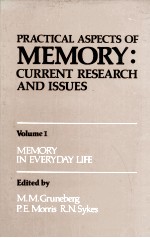 PRACTICAL ASPECTS OF MEMORY:CURRENT RESEARCH AND ISSUES VOLUME 1