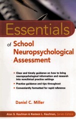 ESSENTIALS OF SCHOOL NEUROPSYCHOLOGICAL ASSESSMENT