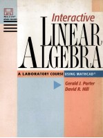 INTERACTIVE LINEAR ALGEBRA A LABORATORY COURSE USING MATHCAD